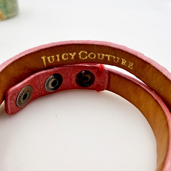 JUICY COUTURE LEATHER WRAP BRACELET CHOKER - Picture 7 of 8